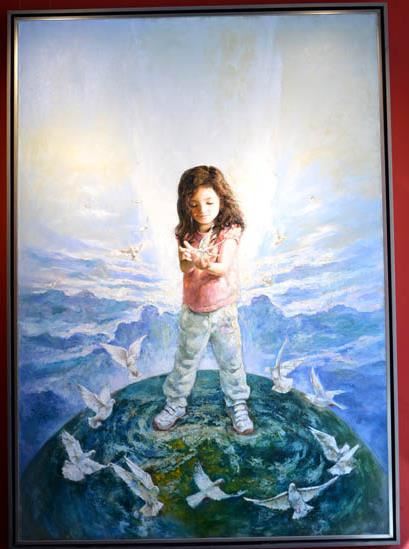 王鑫生“共筑长城 呼唤和平”画展在京启幕